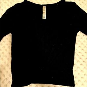 ALO Yoga Black Long Sleeve crop top